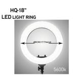  Led Soft Ring Light HQ 18N có điều khiển từ xa 