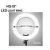 Led Soft Ring Light HQ 18N có điều khiển từ xa