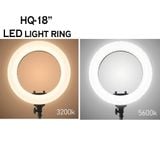  Led Soft Ring Light HQ 18N có điều khiển từ xa 