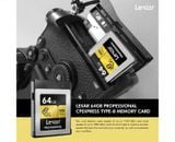  Thẻ Nhớ Lexar 64GB 1750mb/s Professional CFexpress Type B Card GOLD Series 