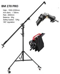 Chân Boom Light stand BM 270 PRO điều chỉnh đèn xoay 360 độ