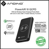 Sạc dự phòng PowerAir 10,000mAh QCPD Black Andino 