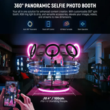  Đèn Neewer 30.4''/100cm 360 Photo Booth With RGB Led & remote 