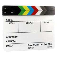 Clapper Board Colorful - bảng phân cảnh quay phim