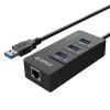 Bộ chia USB HUB 3 cổng USB 3.0 tích hợp cổng Lan Gigabit