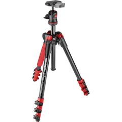 Bộ chân máy ảnh Manfrotto Befree ALU màu đỏ