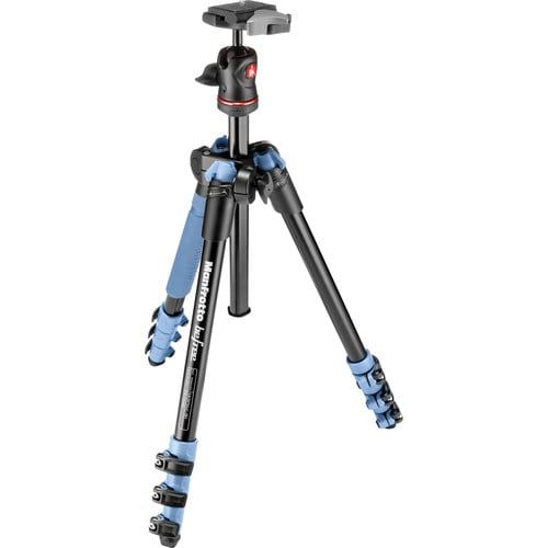  Bộ chân máy ảnh Manfrotto Befree ALU màu xanh dương 