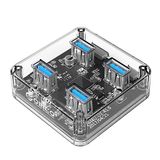  Bộ chia USB HUB 4 cổng USB 3.0 trong suốt 