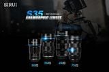  Bộ 4 ống kính Anamorphic Sirui 23mm + 35mm + 50mm + 75mm f1.8 1.33x ngàm MFT 