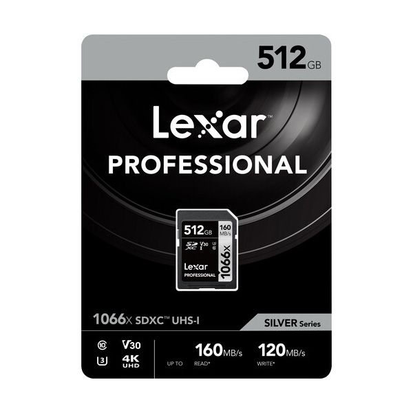  Thẻ nhớ SD Lexar Professional 1066x SDXC V30 512Gb 160Mb/s (R/W:160/120M) 