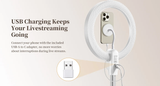  Đèn Led vòng Ulanzi 10 inch có chân đế và giá đỡ điện thoại từ tính 