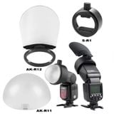  Combo Tản sáng Godox AK-R11 AK-R12 và kẹp SR1 