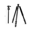 Chân Máy Ảnh G55C+G0Series 4-Section Foldable Carbon Fiber Lightweight Twist Lock Camera Photo Tripod – Chính Hãng KINGJOY