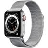  Apple Watch Series 6 44mm Stainless Steel with Silver Milanese Loop Cellular 