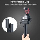  Gậy nối dài) Tay Cầm Kết Hợp Pin Dự Phòng Dành Cho Thiết Bị Ghi Hình – Dung lượng 5200 mAh 