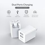  Sạc điện thoại USB 2 cổng 2.4A WHB-2U 