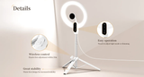  Đèn Led vòng Ulanzi 10 inch có chân đế và giá đỡ điện thoại từ tính 