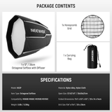  Softbox Neewer NS3P Octagonal 