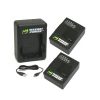  Bộ Pin Sạc Kép Wasabi Cho GOPRO HERO3, HERO3+ 