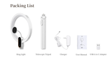  Đèn Led vòng Ulanzi 10 inch có chân đế và giá đỡ điện thoại từ tính 