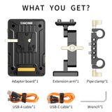  Tấm Gắn Pin V Mount Zgcine VM VP1 Kit 3 