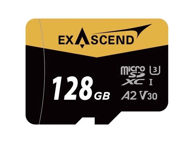  Thẻ nhớ Exascend Essential Micro SDXC UHS-I V30 128GB R: 175 MB/s W: 150 MB/s 