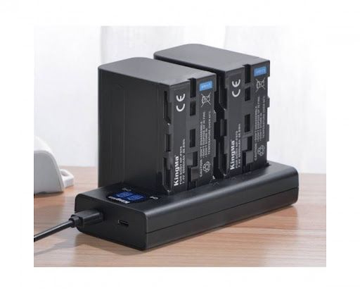  Bộ 2 pin + 1 sạc Kingma cho Sony F970 6600mAh 