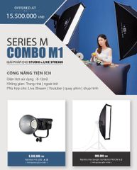 Combo 2  Đèn Led Nanlite Forza FS200 + 2 Softbox 60x90