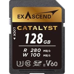 Thẻ Nhớ Exascend SDXC UHS II V60 Catalyst 128GB R:280Mb / W:100Mb