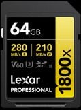  Thẻ nhớ Lexar 64GB 1800x SDXC UHS-II 280Mb / 210Mb 