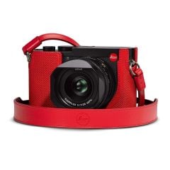 Bao da bảo vệ máy ảnh Leica Q2, màu đỏ