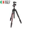 Chân Máy Manfrotto Befree Advanced Alud Travel Red Kit Ball Head Khóa Xoay