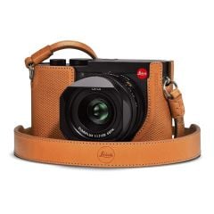 Dây đeo máy ảnh bằng da cho Leica Q, màu nâu