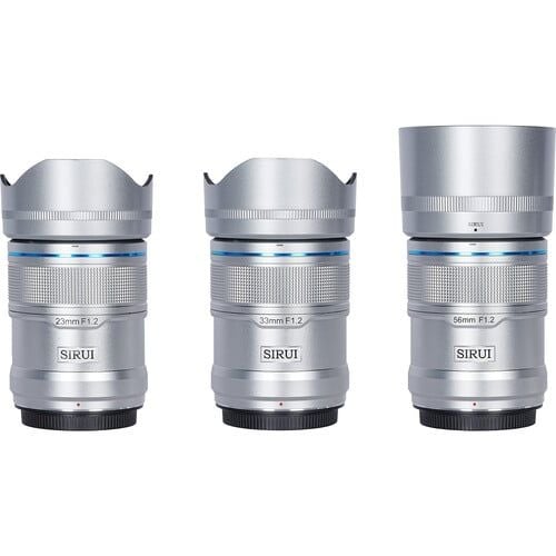  Bộ 3 Lens kit Sirui Sniper 23mm + 33mm + 56mm F1.2 AF For Sony E / Nikon Z / Fuji XF 