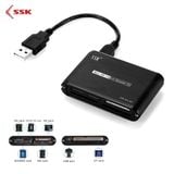  Đầu Đọc Thẻ SSK USB 2.0 All In 1 Card Reader III 