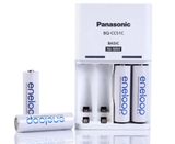  Bộ 4 Pin Eneloop AA  + Sạc Panasonic 