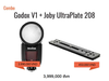 Godox V1-O for Olympus / Panasonic + Plate Joby 208