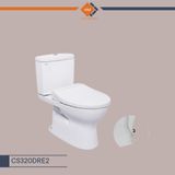 Bàn cầu hai khối, nắp đóng êm kèm vòi rửa nước lạnh - CS320DRE2