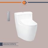 Bàn cầu một khối kèm nắp rửa điện tử WASHLET - MS636CDRW12