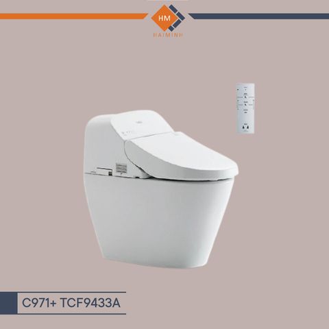 Bàn cầu điện tử dòng GG kèm nắp rửa điện tử - C971 + TCF9433A