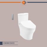 Bàn cầu hai khối kèm nắp rửa điện tử WASHLET - CS838CDW12