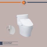 Bàn cầu hai khối kèm nắp rửa điện tử WASHLET - CS767RW7