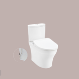 Bàn cầu hai khối, nắp đóng êm kèm vòi rửa nước lạnh  - CS838DE2