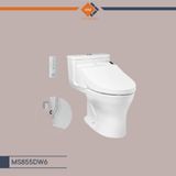Bàn cầu một khối kèm nắp rửa điện tử WASHLET - MS855DW6