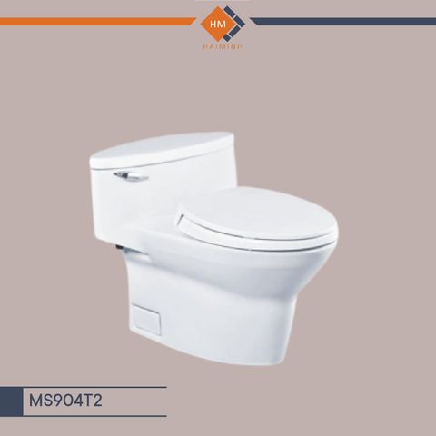 Bàn cầu 1 khối, nắp đóng êm - MS904T2