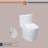 Bàn cầu hai khối, nắp đóng êm kèm vòi rửa nước lạnh - CS767RE2