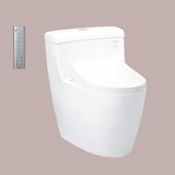 Bàn cầu một khối kèm nắp rửa điện tử WASHLET - MS636CDRW12