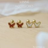  Hoa tai Titan Bi Bướm màu 