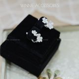  Hoa tai Bạc S925 GG 2 Flowers 