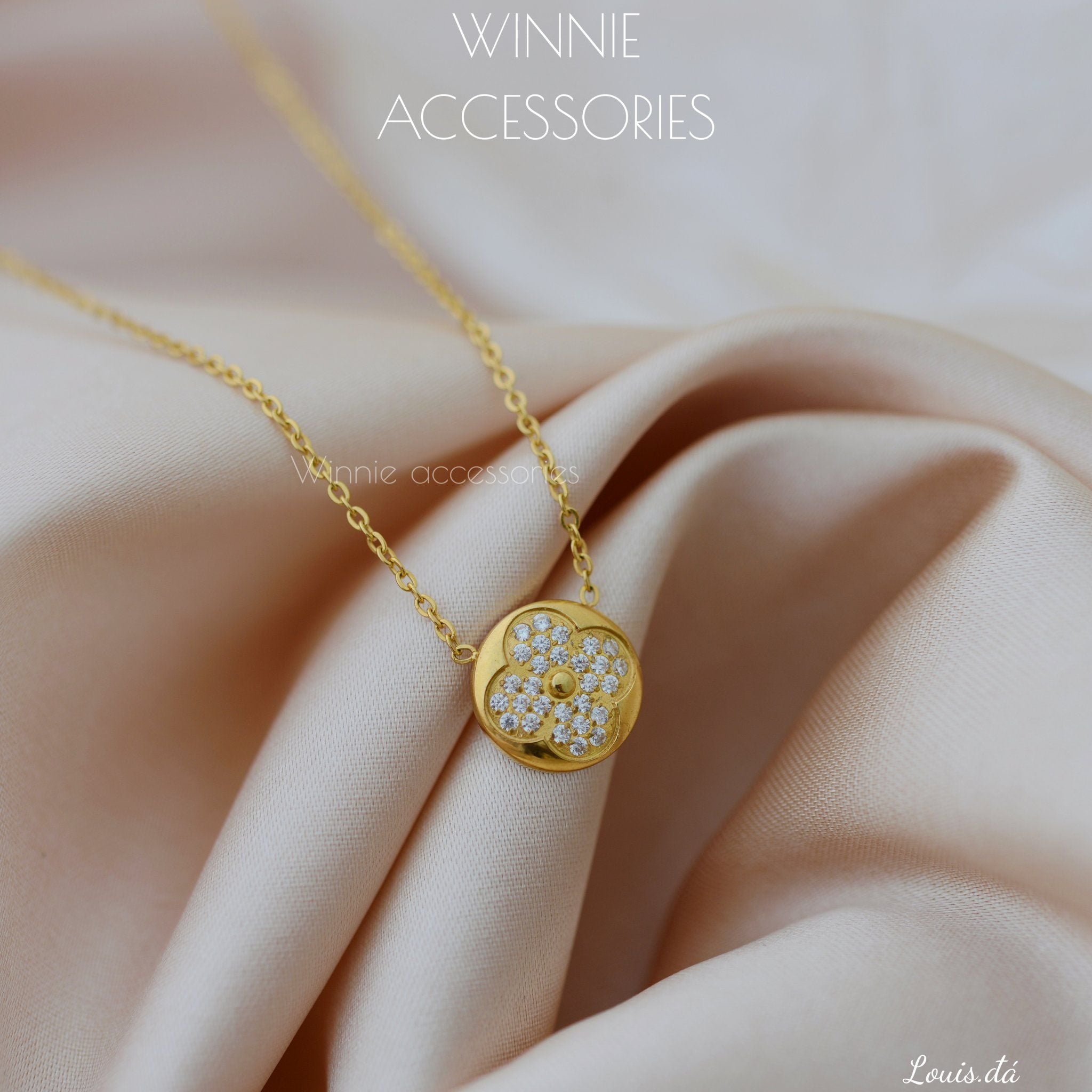  Dây chuyền titan Louis đá 